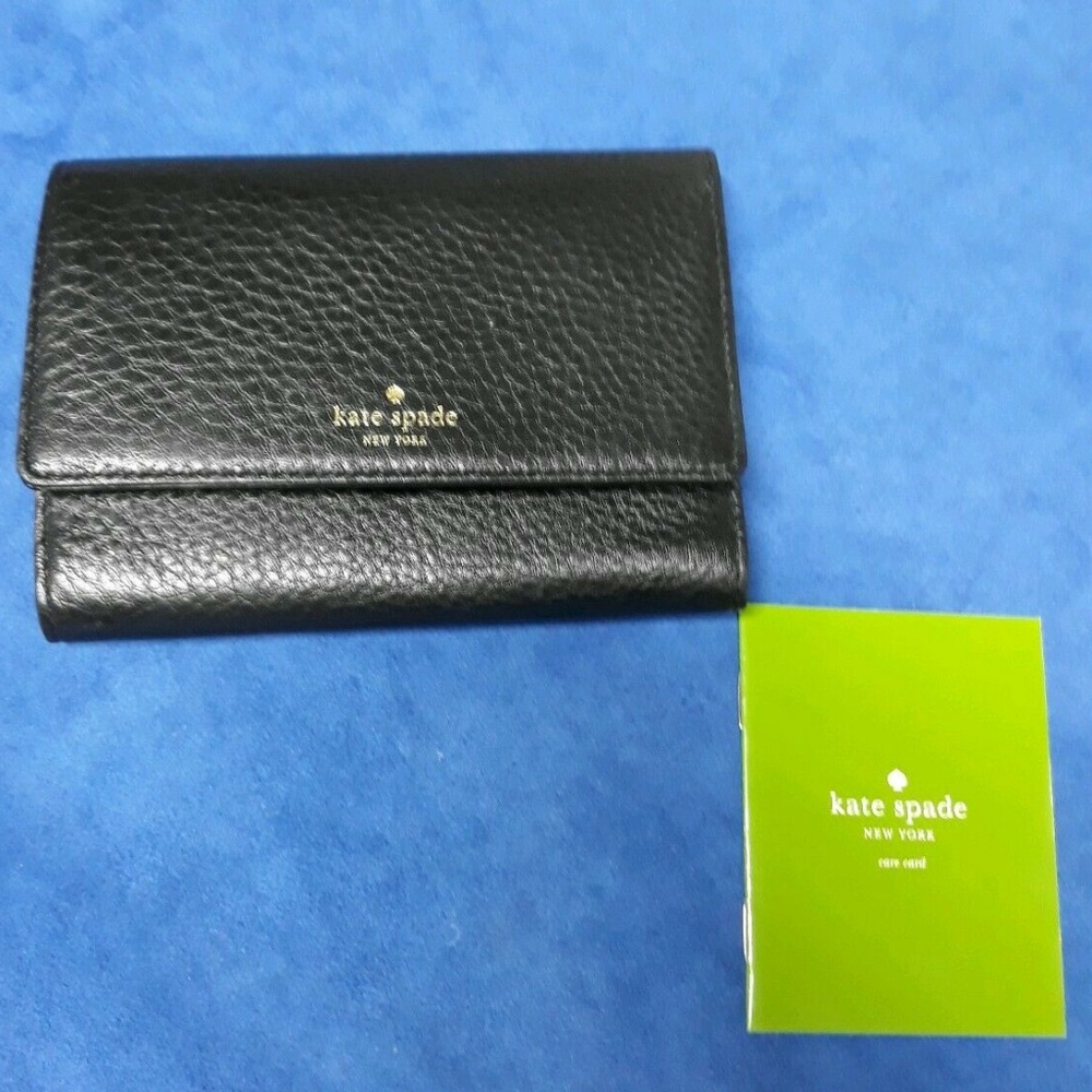 Kate Spade 'Callie' Tri-fold Wallet in Black